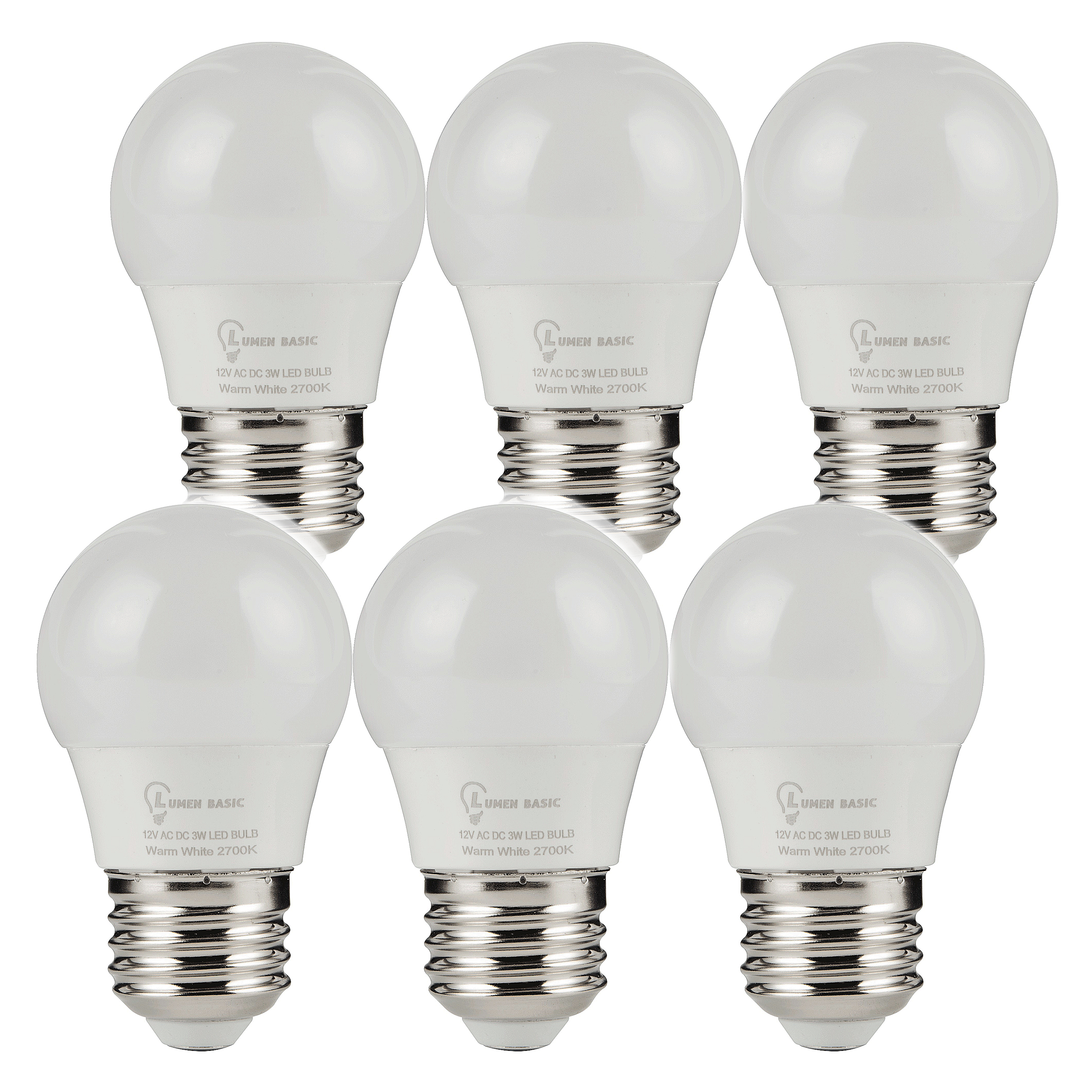 LumenBasic 12V LED Bulbs - 6 Pack - LumenBasic