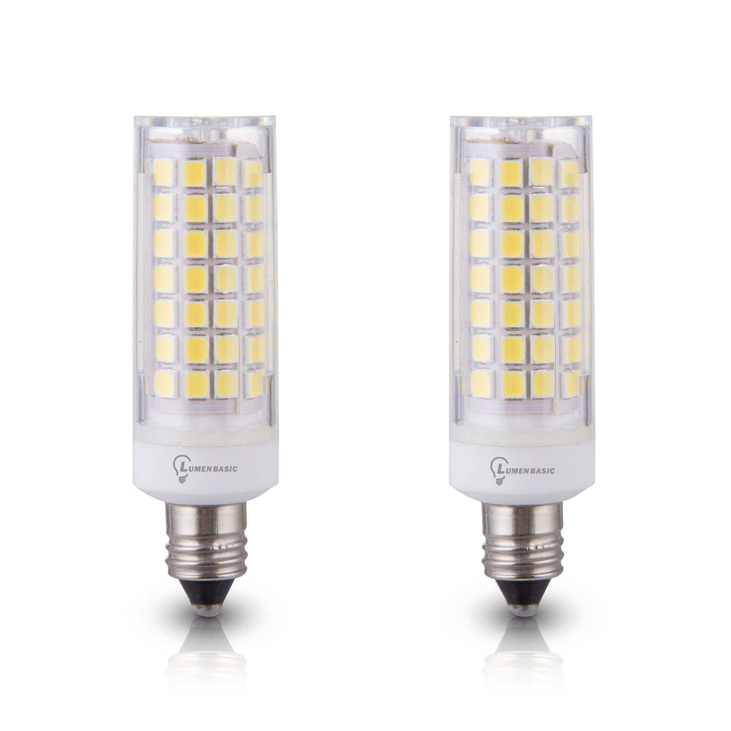 1100lm Patented Product Dimmable E11 Light Bulb Warm White 3000K AC110V 120V 130V JD Mini Candelabra Base 100W 120W Halogen Bulb Equivalent 4-Pack MGY 10W E11 LED Bulb 