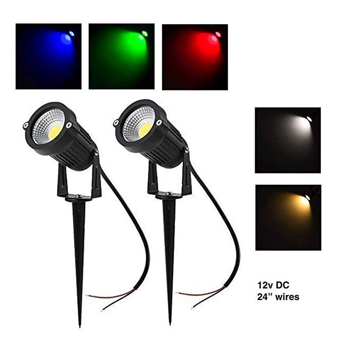 gips teugels Installatie LumenBasic Low Voltage LED Landscape Lights - 12v 12 volt LED Outdoor  Landscape Spotlight Fixture - 400 lumen 5 watt COB Technology - LumenBasic